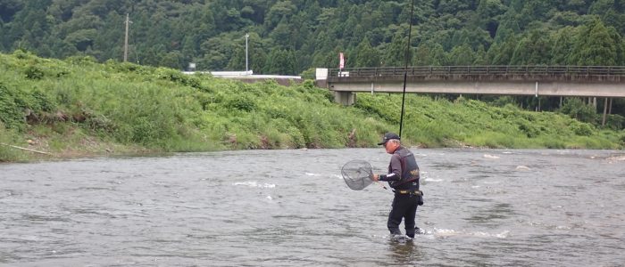 22年8月の豪雨以来、鮎釣りはできません…。